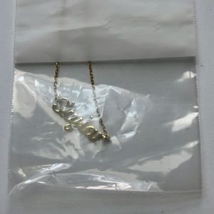SKYLAR nameplate gold necklace sterline silver gold 18k plated